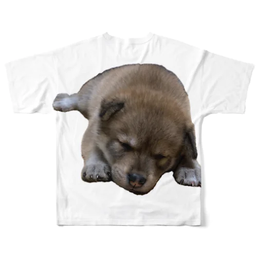ぷーちゃん(雑種犬) All-Over Print T-Shirt