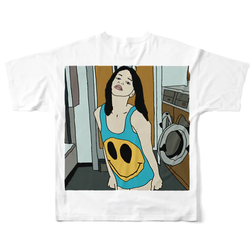 セクシーれでぃー＠コインランドリー All-Over Print T-Shirt