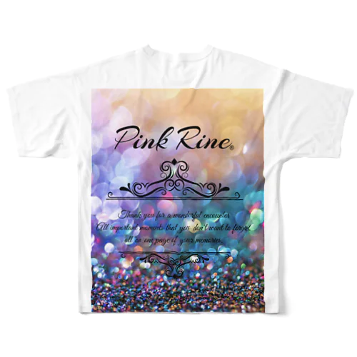 【Pink Rine】オリジナル フルグラフィックTシャツ