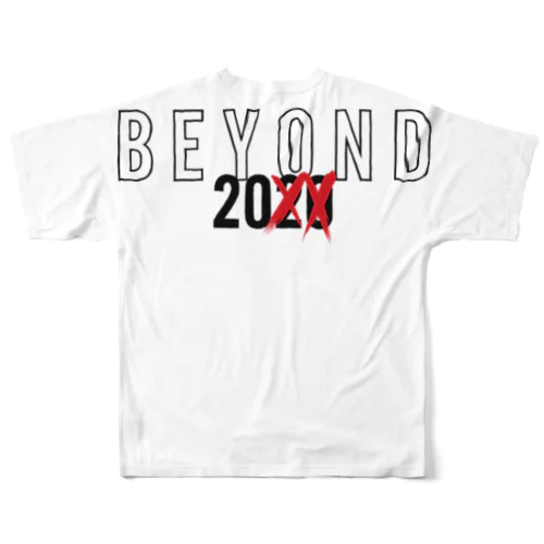 BEYOND BIG T‐shirt [white] フルグラフィックTシャツ