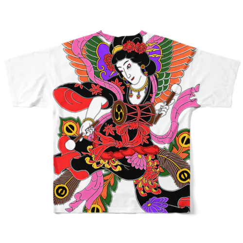 羽衣天女 All-Over Print T-Shirt