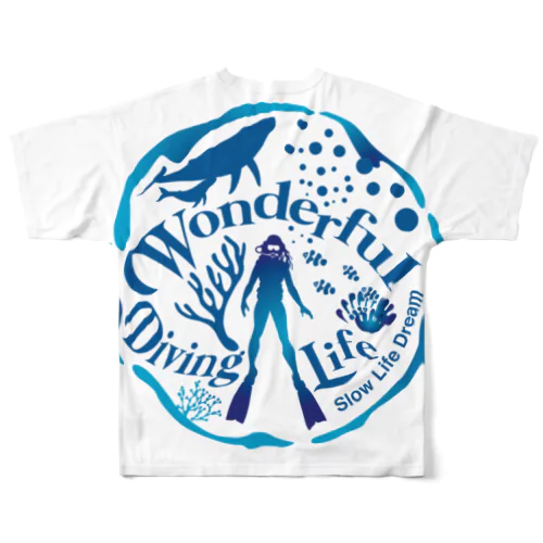 ワンダフル・ダイビング・ライフ　グッズ All-Over Print T-Shirt