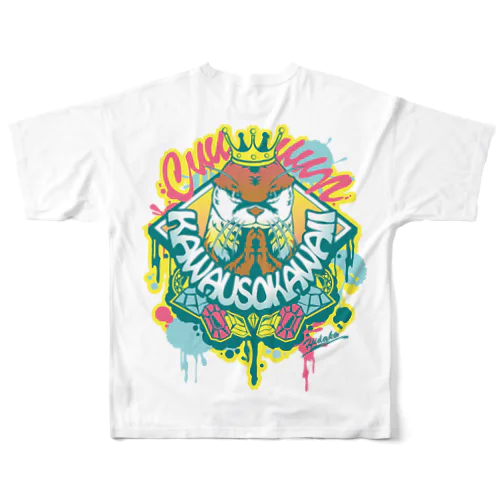 𝙎𝙩𝙧𝙚𝙚𝙩 𝙆𝙖𝙬𝙖𝙪𝙨𝙤（トロピカルver） All-Over Print T-Shirt