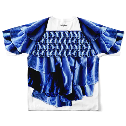 Petit oiseau bleu フルグラフィックTシャツ