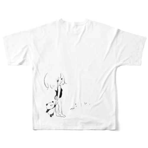 手をつないで All-Over Print T-Shirt