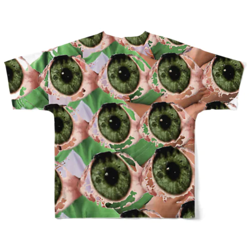 THE EYE 【GREEN 】 All-Over Print T-Shirt