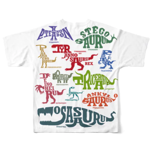 モササウルス All-Over Print T-Shirt