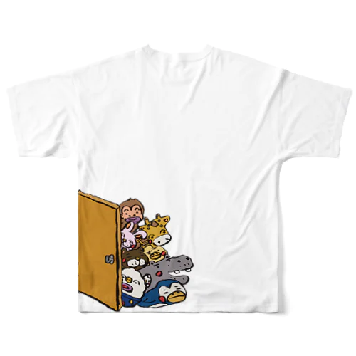 扉の中からこんにちは！ All-Over Print T-Shirt