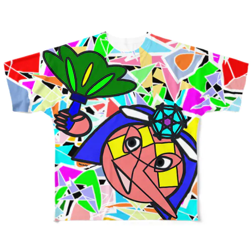 ガラス天狗 All-Over Print T-Shirt