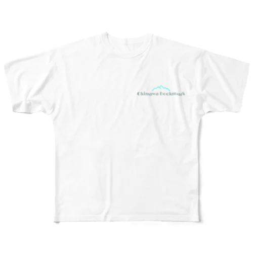 沖縄ブックマーク ロゴ フルグラフィックTシャツ