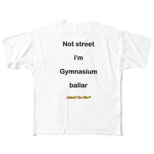gymnasiumボーラー フルグラフィックTシャツ
