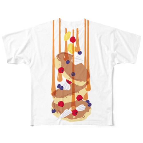 フォーリングパンケーキ All-Over Print T-Shirt