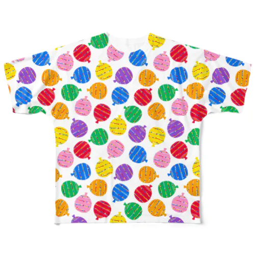 カラフル水風船 ホワイト All-Over Print T-Shirt