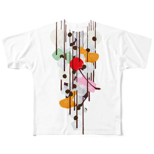 フォーリングあんみつ All-Over Print T-Shirt