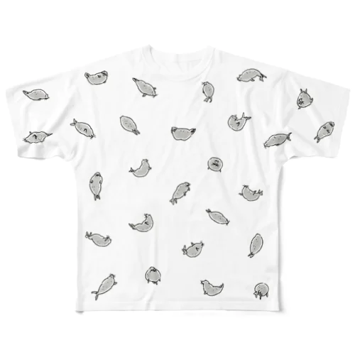 アザラシまみれ All-Over Print T-Shirt