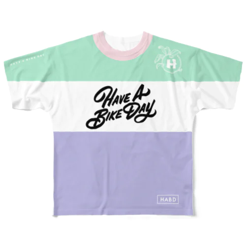 HABDmoto(pink/mint/lavender) All-Over Print T-Shirt