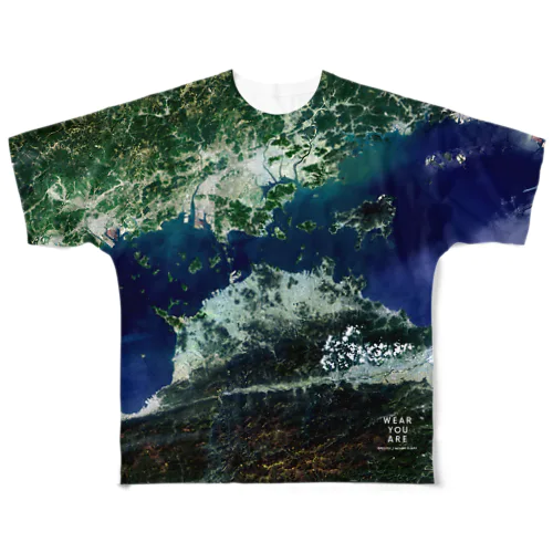 香川県 高松市 Tシャツ 両面 All-Over Print T-Shirt