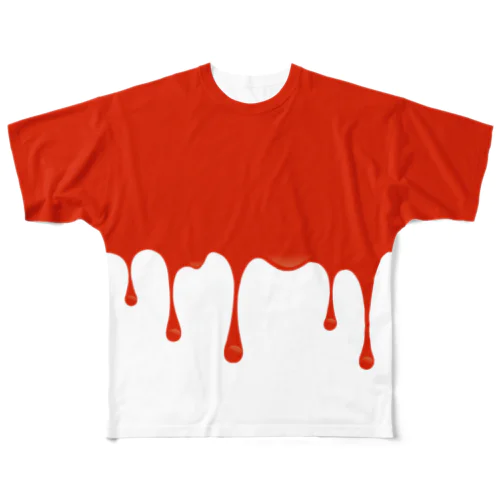 PAINT IT BLOOD / FGT_WH フルグラフィックTシャツ