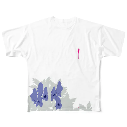 鳥兜 All-Over Print T-Shirt