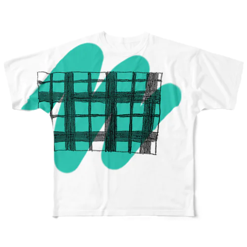 check&marker！ All-Over Print T-Shirt