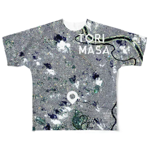 東京都 千代田区 Tシャツ 両面 All-Over Print T-Shirt