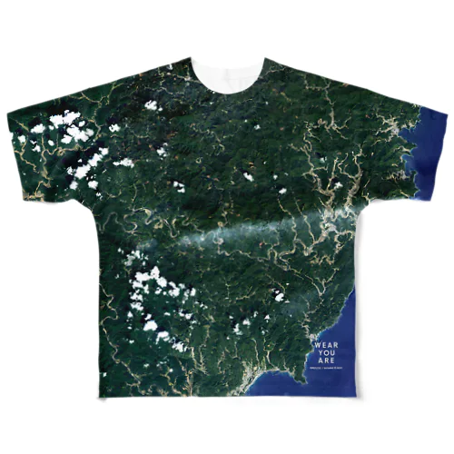 高知県 高岡郡 Tシャツ 両面 All-Over Print T-Shirt