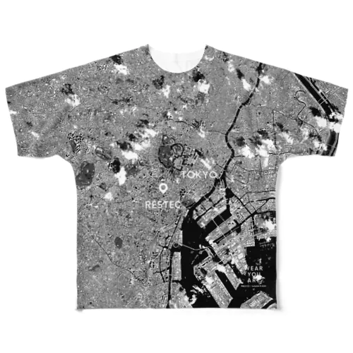 東京都 港区 Tシャツ 両面 All-Over Print T-Shirt