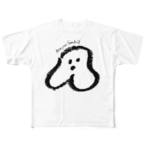 かにゅ (ほっぺの生き霊) フルグラフィックTシャツ
