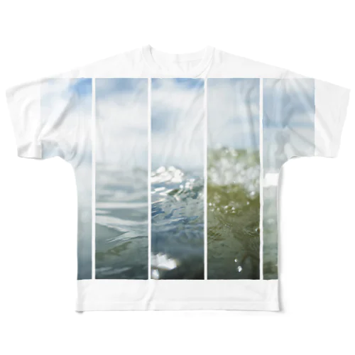 「wave」 All-Over Print T-Shirt