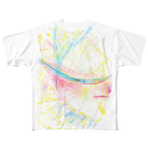 うつむきねこT All-Over Print T-Shirt