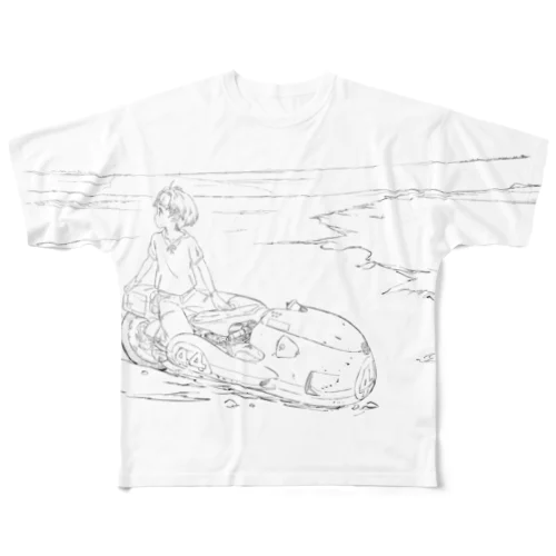 サイドマシン02 All-Over Print T-Shirt