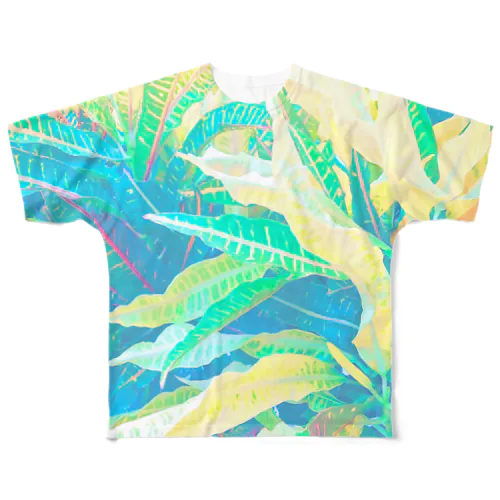 南国の葉っぱ４🌿 All-Over Print T-Shirt