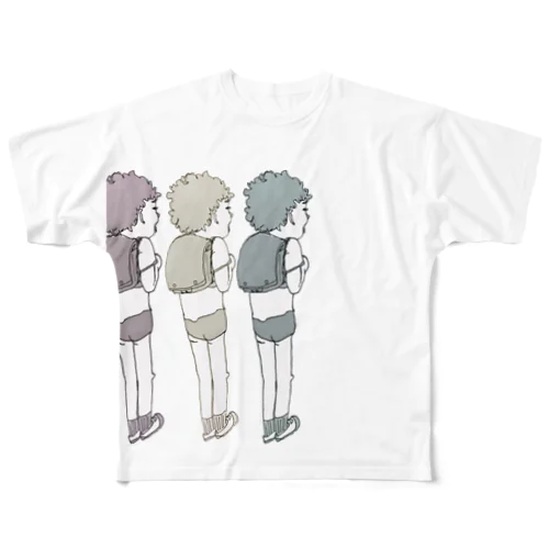 みつごみつごみつご？ フルグラフィックTシャツ