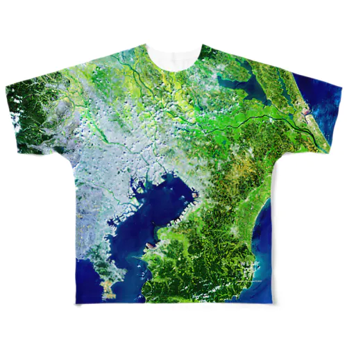 千葉県 船橋市 Tシャツ 両面 All-Over Print T-Shirt