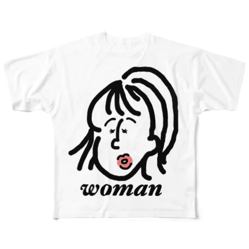 woman フルグラフィックTシャツ