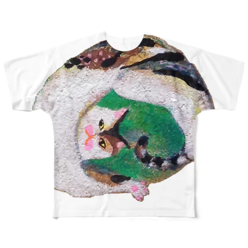 みけねこ All-Over Print T-Shirt