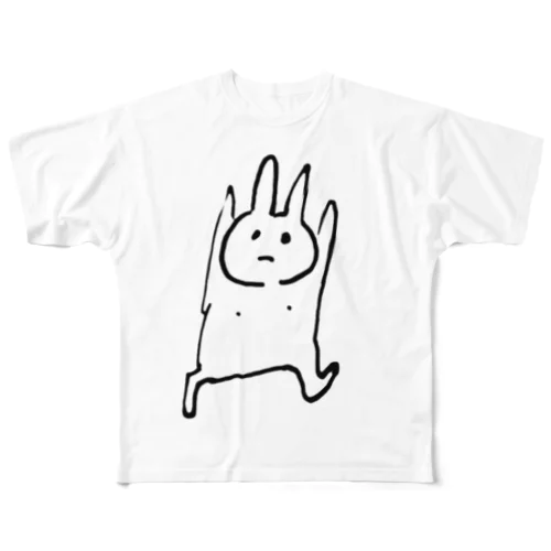 Rabbit Meat フルグラフィックTシャツ