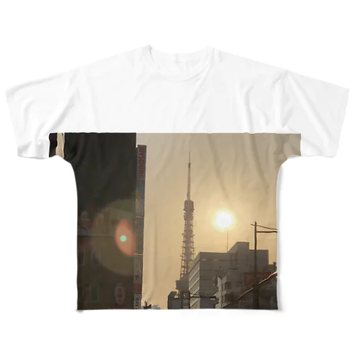 東京の光と陰 All-Over Print T-Shirt