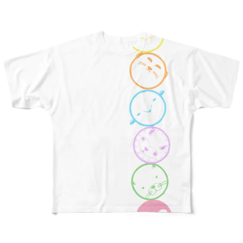 gg アニマルトーテムポール All-Over Print T-Shirt