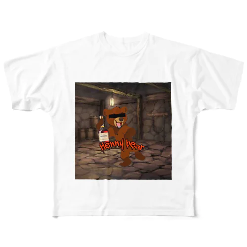 hennybear フルグラフィックTシャツ