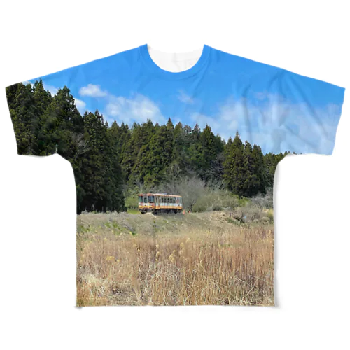 廃列車Tシャツ All-Over Print T-Shirt