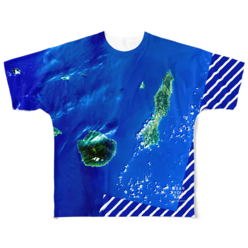 鹿児島県 熊毛郡 Tシャツ 両面 All-Over Print T-Shirt