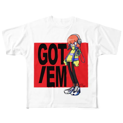 GOT`EM フルグラフィックTシャツ