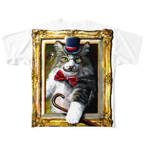 吾輩は猫でR All-Over Print T-Shirt