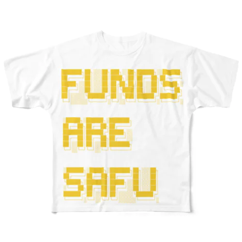 Funds Are Safu フルグラフィックTシャツ