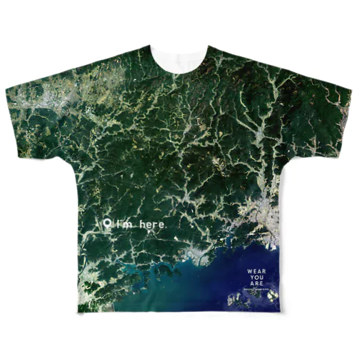 岡山県 和気郡 Tシャツ 両面 All-Over Print T-Shirt