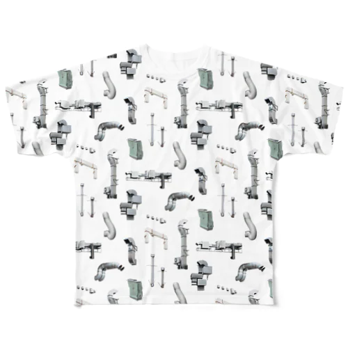 ダクトがたくさん All-Over Print T-Shirt