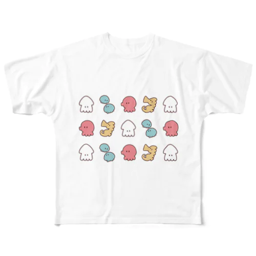 すいすいむ (背景) フルグラフィックTシャツ