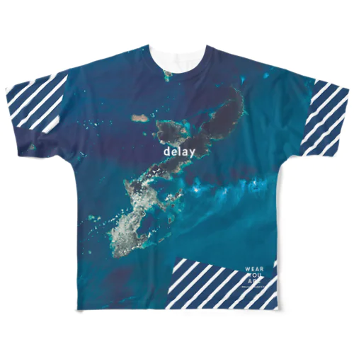 沖縄県 国頭郡 Tシャツ 両面 All-Over Print T-Shirt