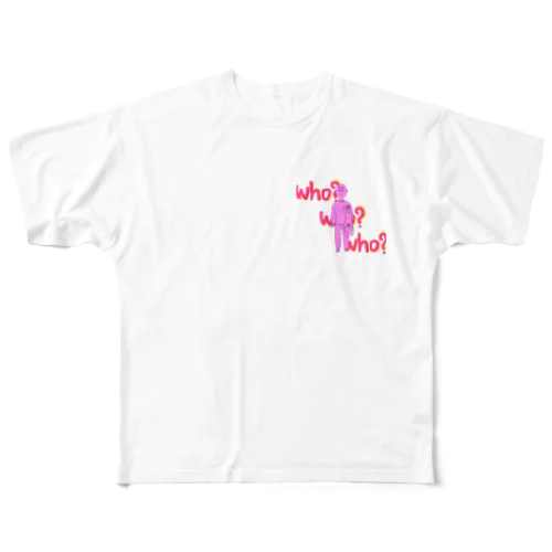 うさぎを捕まえた少年 All-Over Print T-Shirt